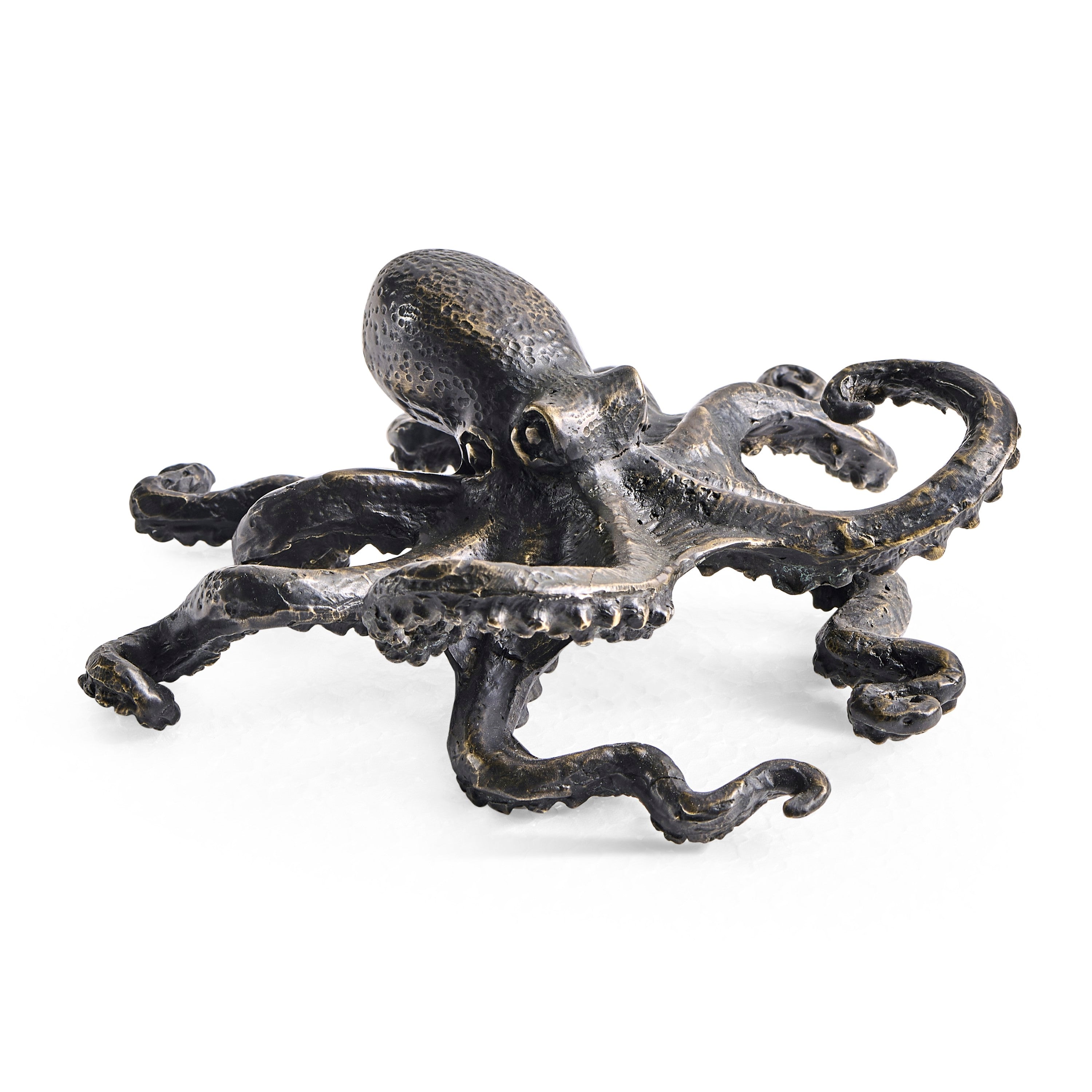Jonathan Charles Antique Dark Bronze Octopus Statue