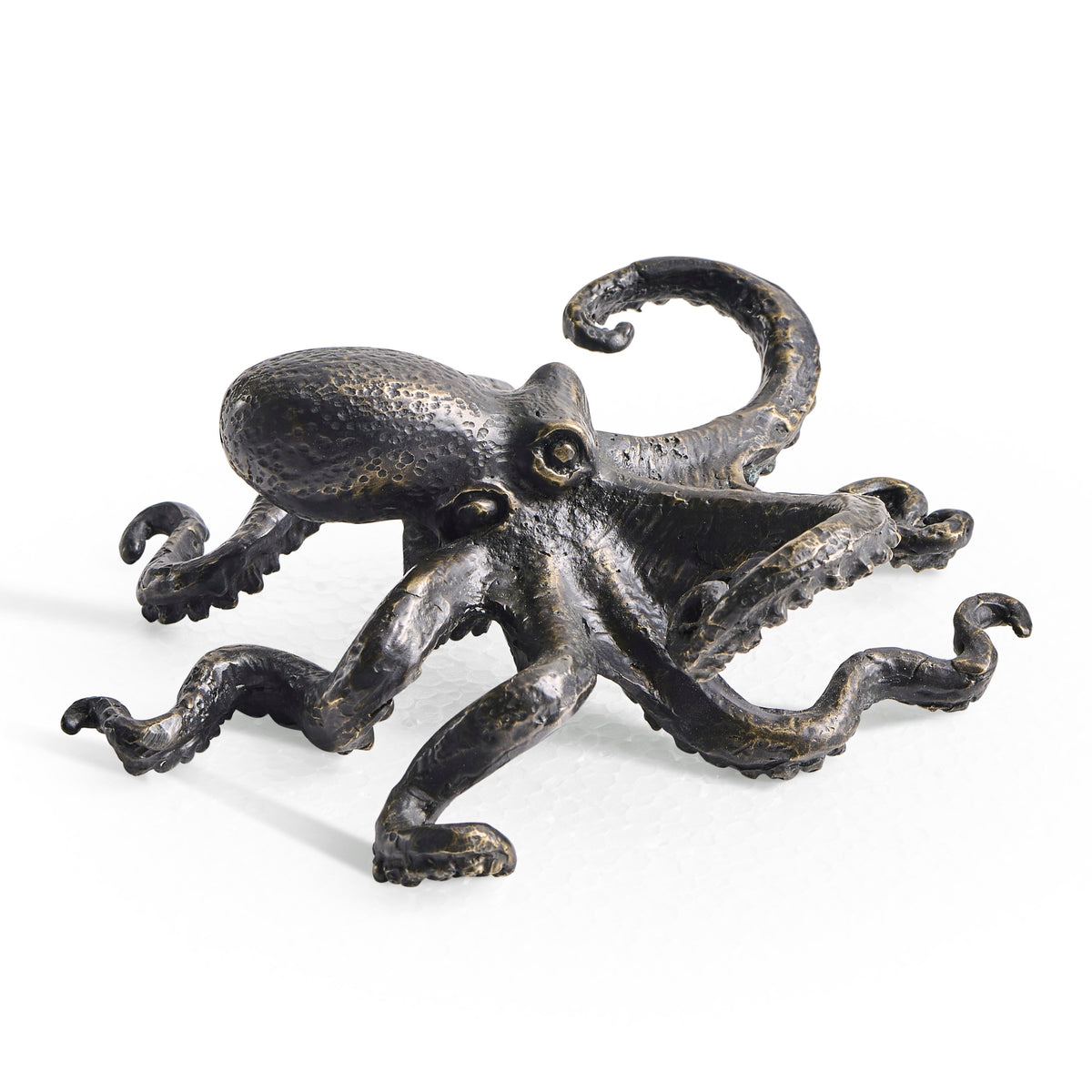 Jonathan Charles Antique Dark Bronze Octopus Statue