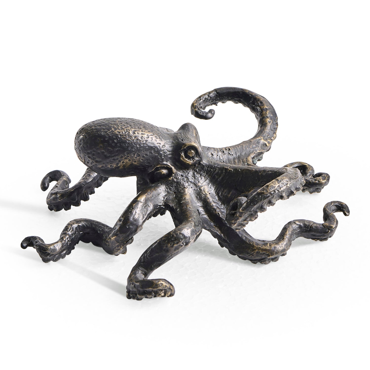 Jonathan Charles Antique Dark Bronze Octopus Statue