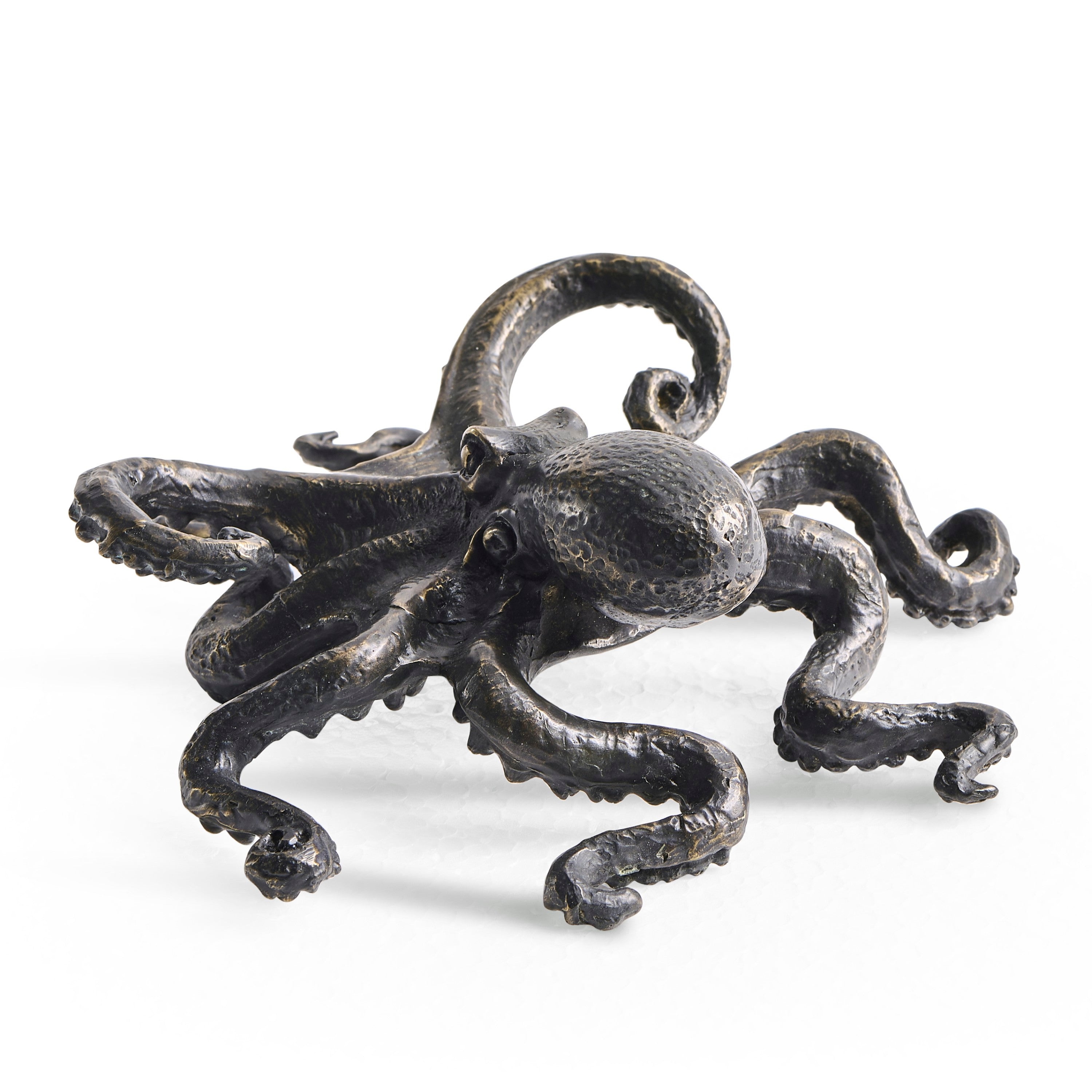 Jonathan Charles Antique Dark Bronze Octopus Statue