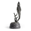 Jonathan Charles Antique Dark Bronze Seashorse Statue
