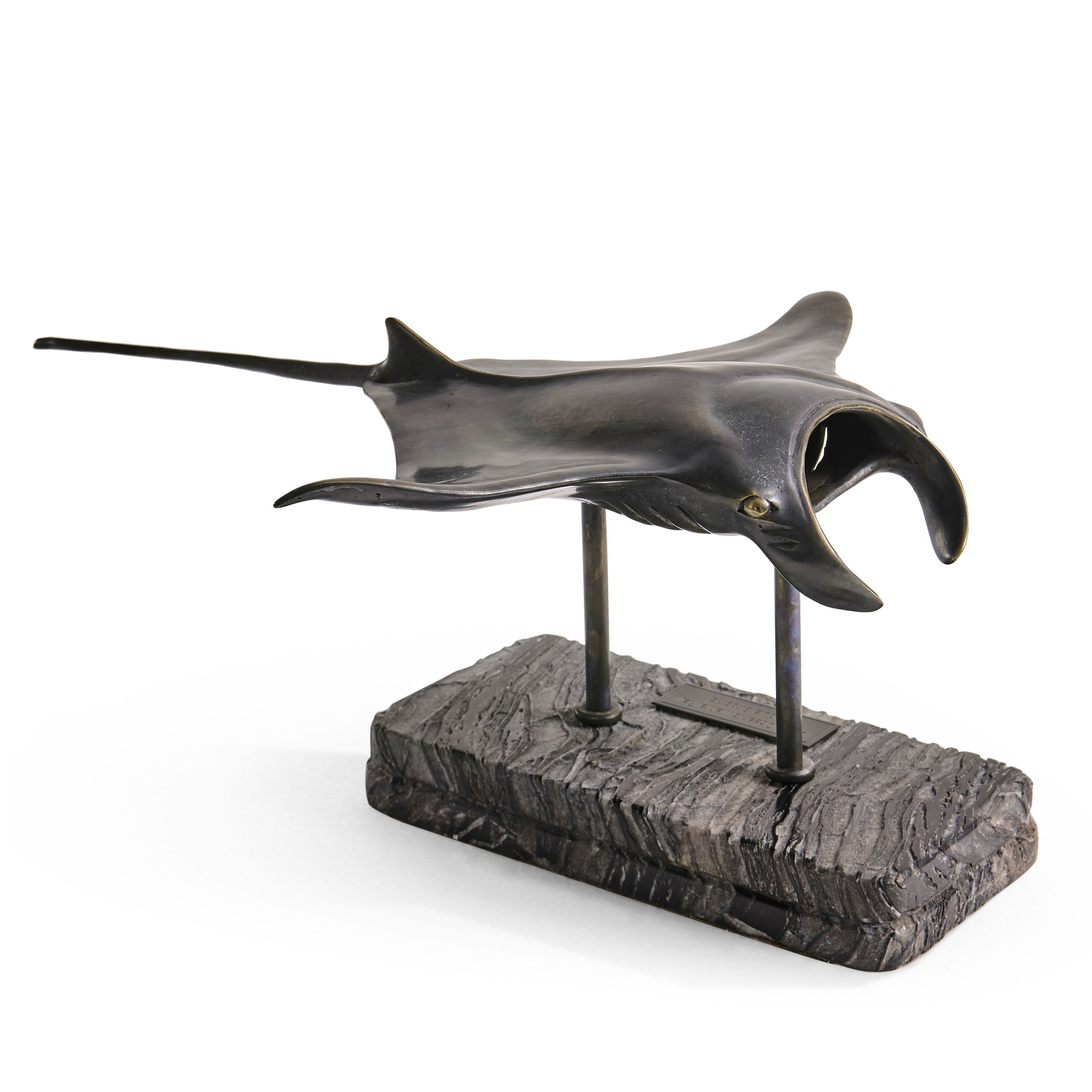 Jonathan Charles Manta Ray Bronze Statue