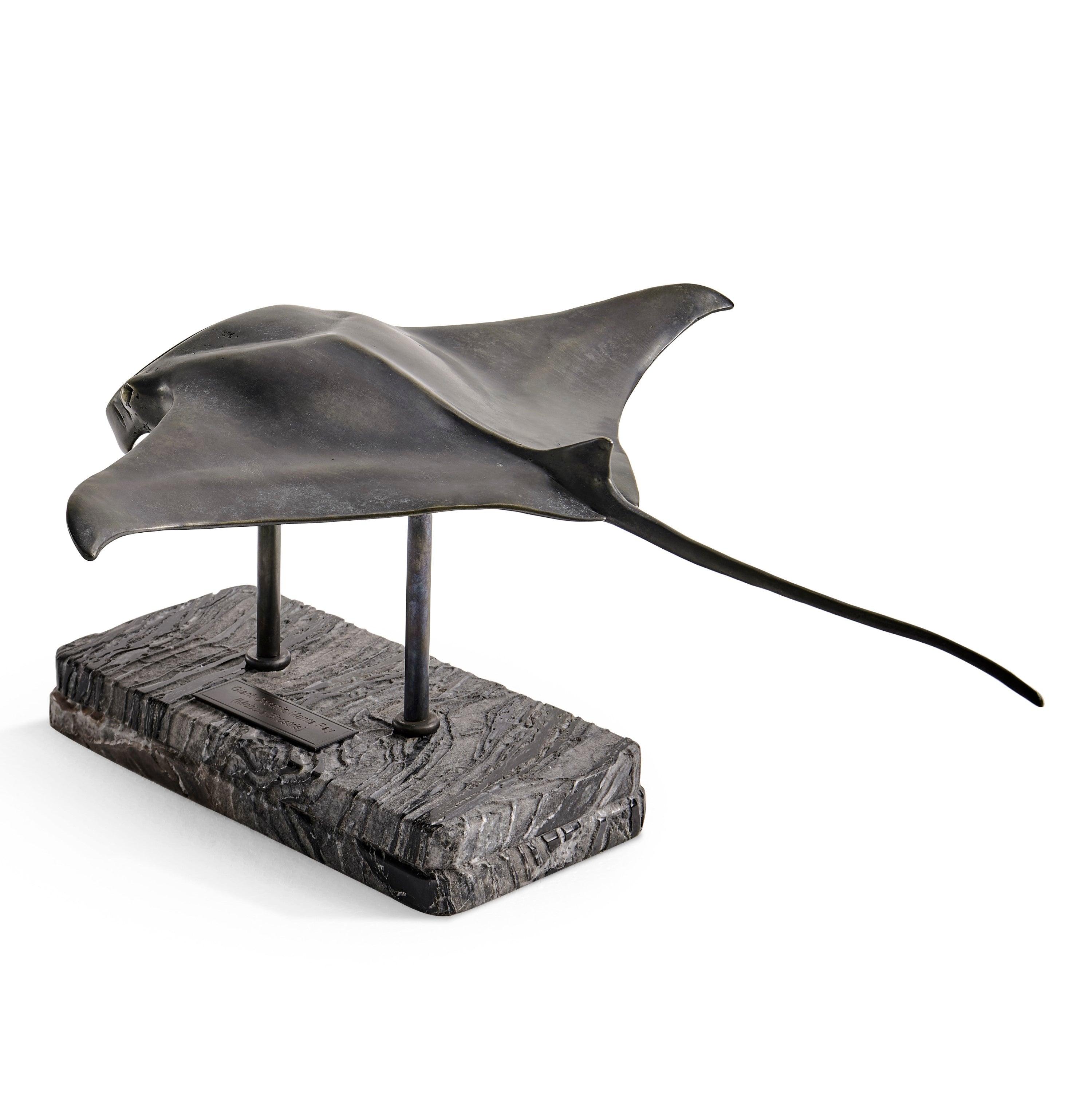 Jonathan Charles Manta Ray Bronze Statue