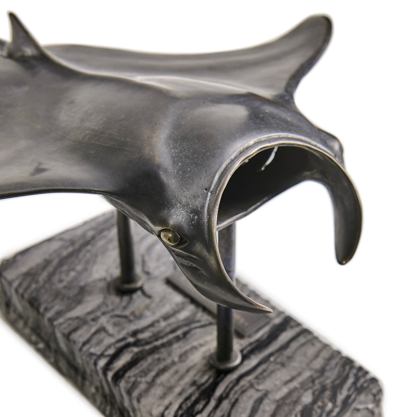 Jonathan Charles Manta Ray Bronze Statue
