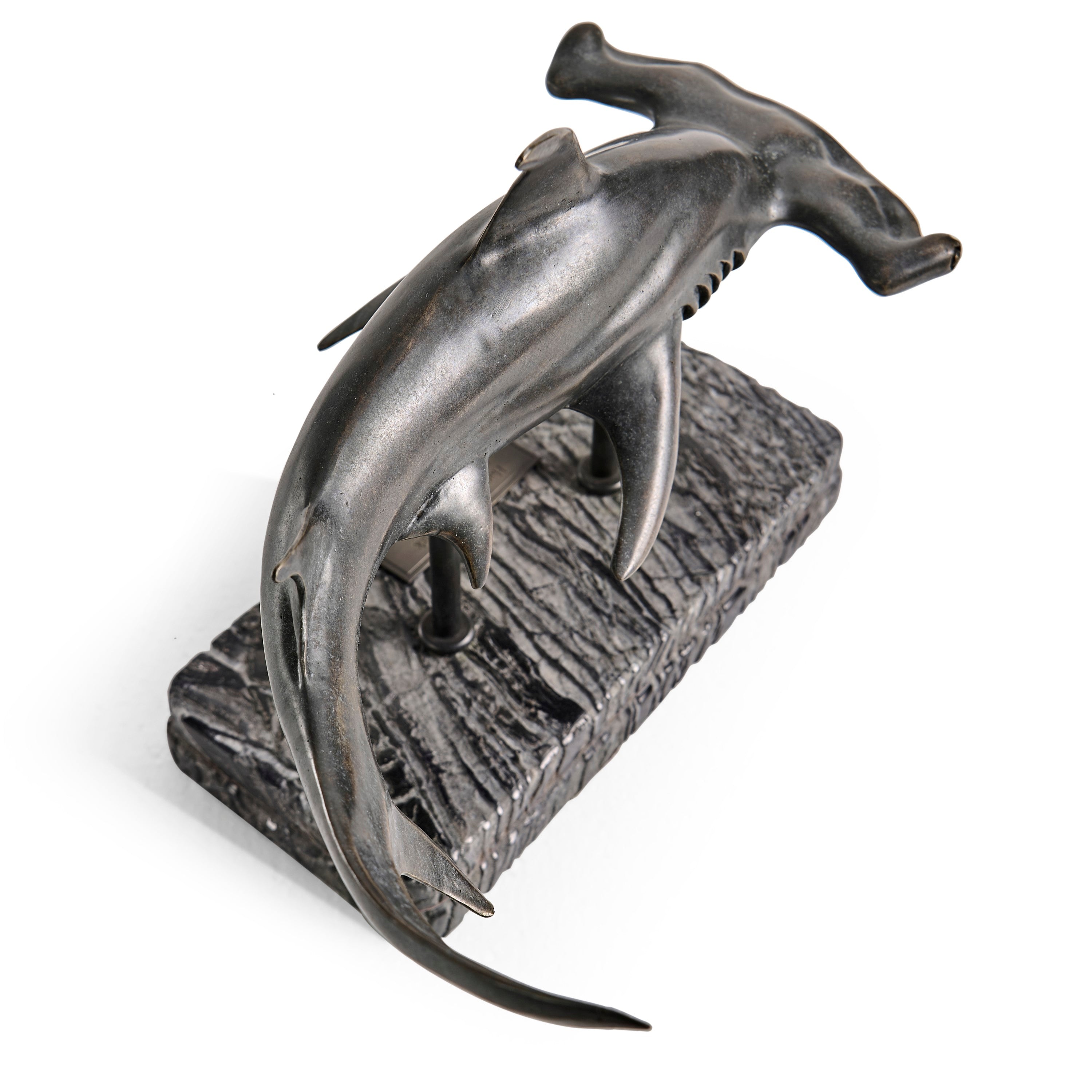 Jonathan Charles Hammerhead Shark Bronze Statue