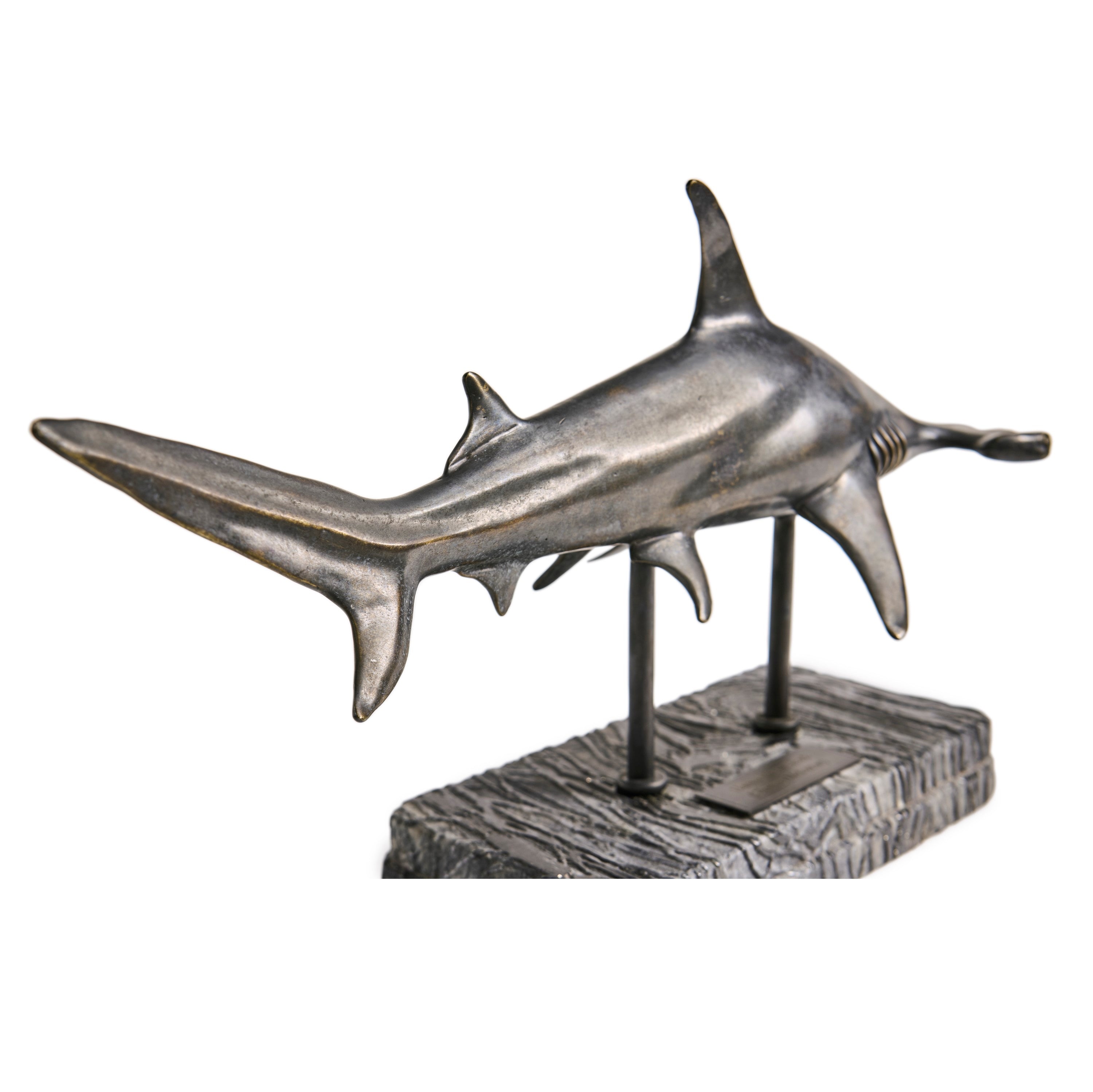 Jonathan Charles Hammerhead Shark Bronze Statue