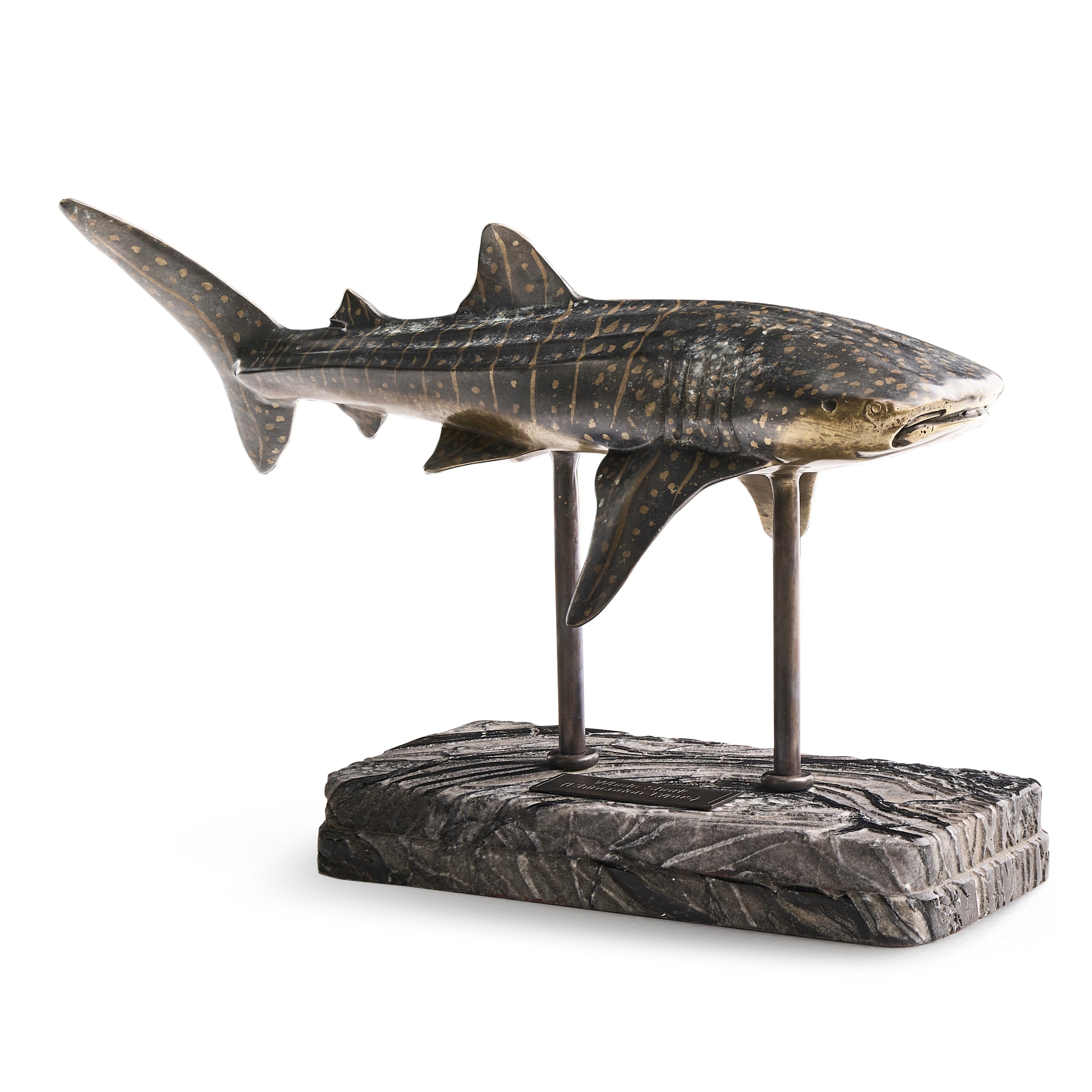 Jonathan Charles Whale Shark Bronze Statue