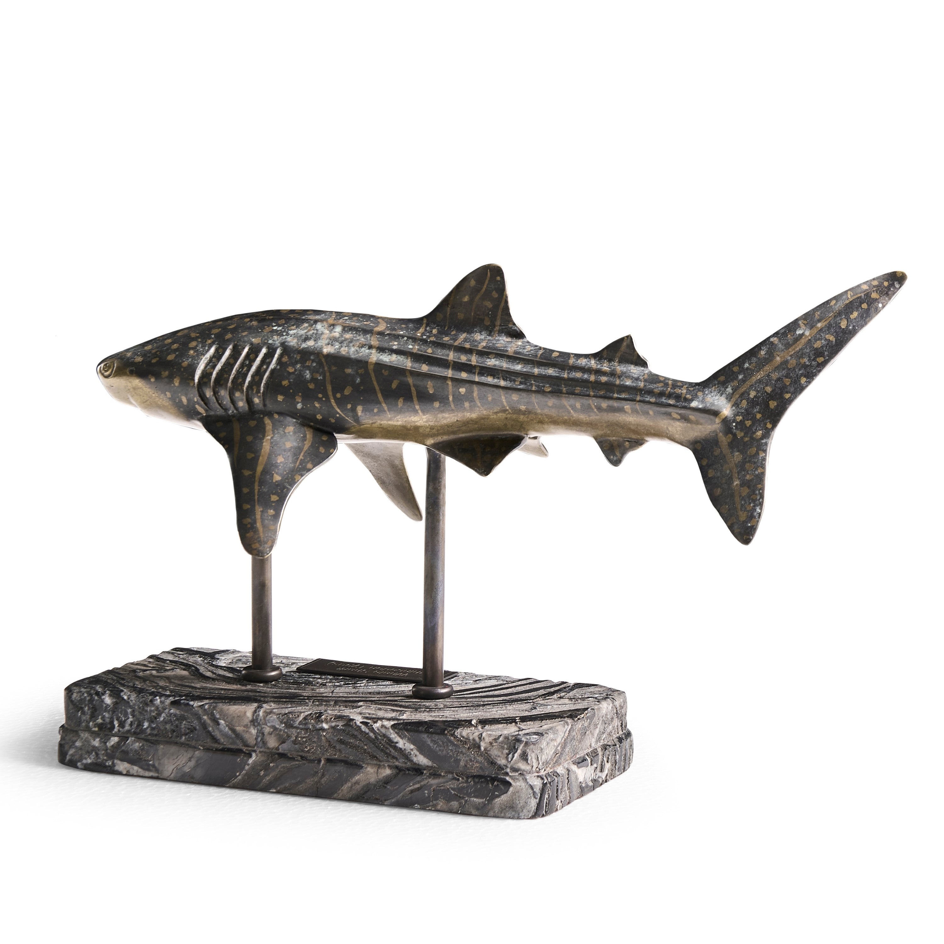 Jonathan Charles Whale Shark Bronze Statue
