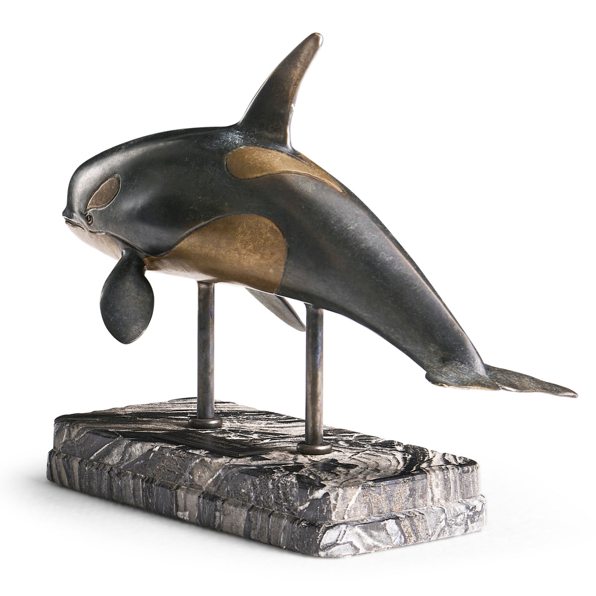 Jonathan Charles Killer Whale Bronze Statue