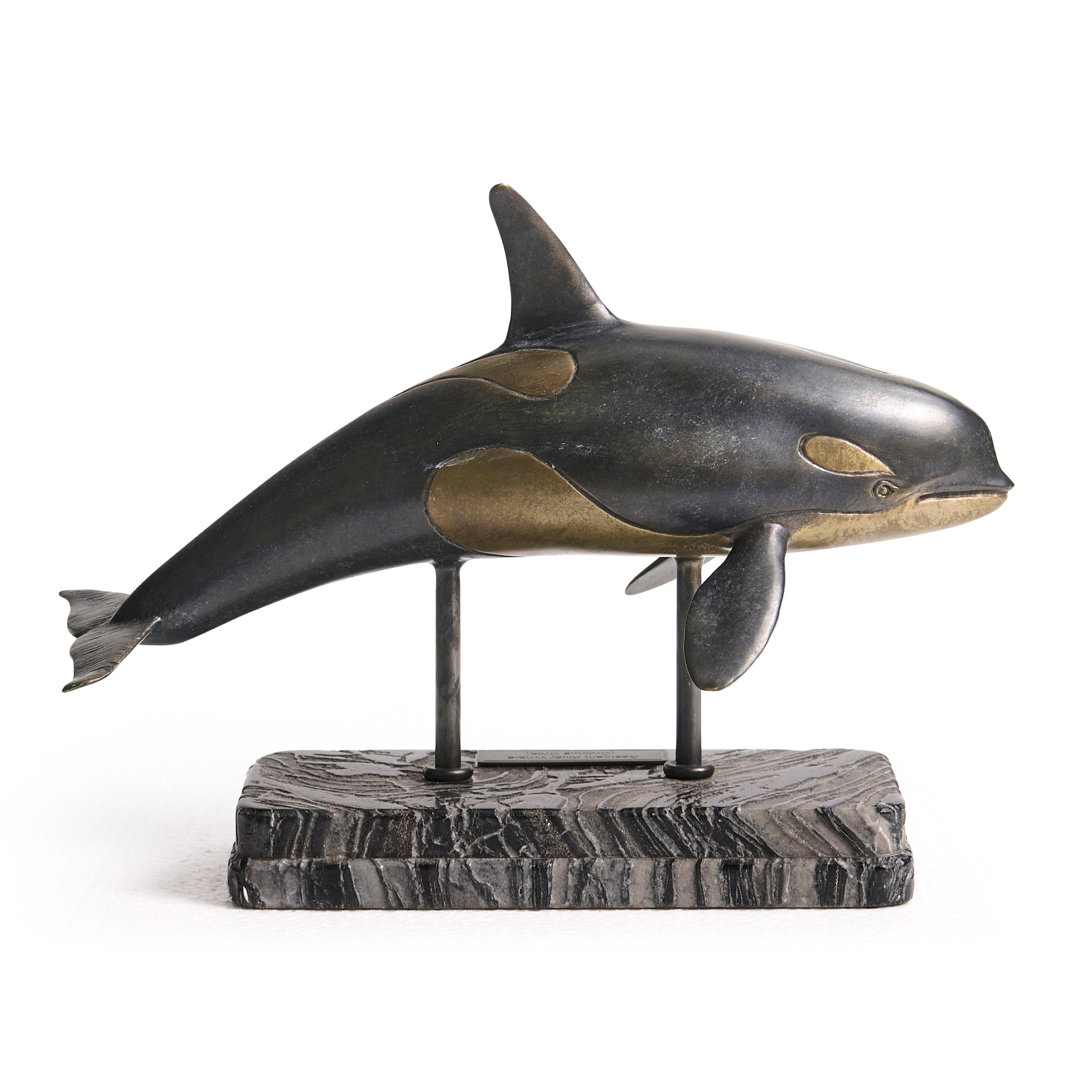 Jonathan Charles Killer Whale Bronze Statue