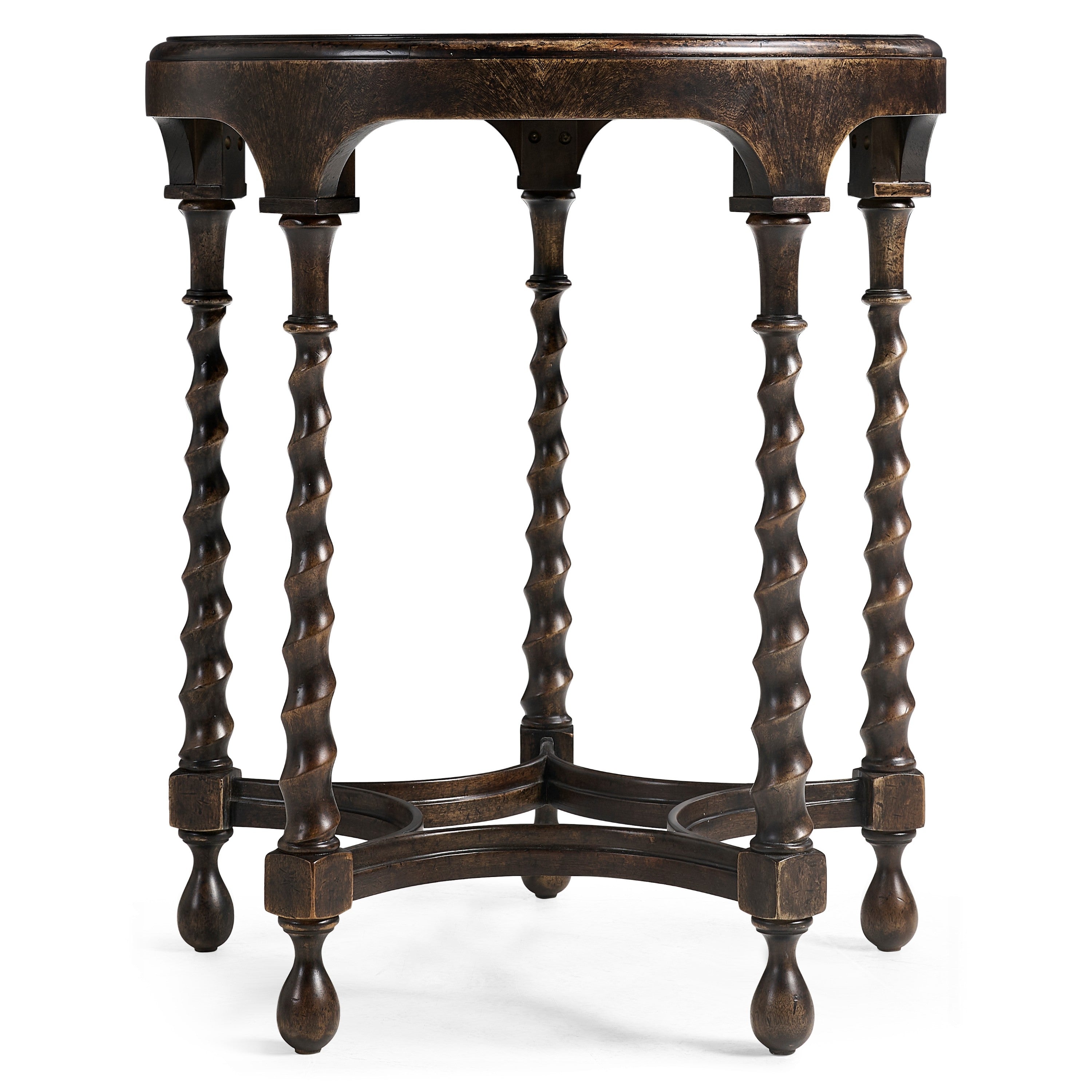 Jonathan Charles Orsman Ebonized Round Side Table