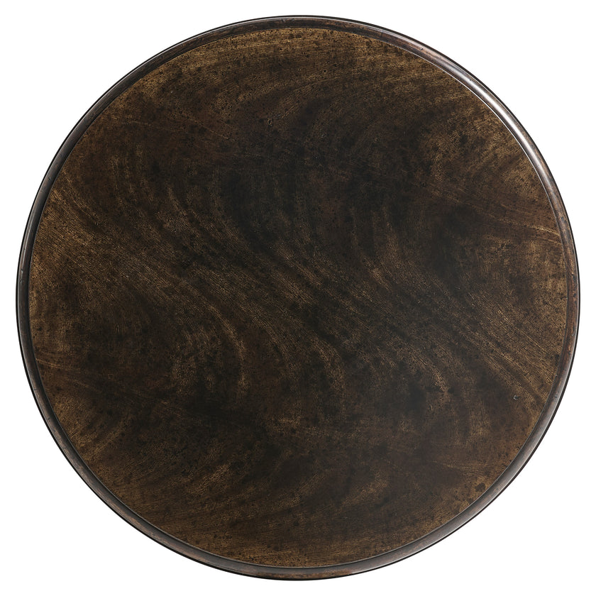 Jonathan Charles Orsman Ebonized Round Side Table
