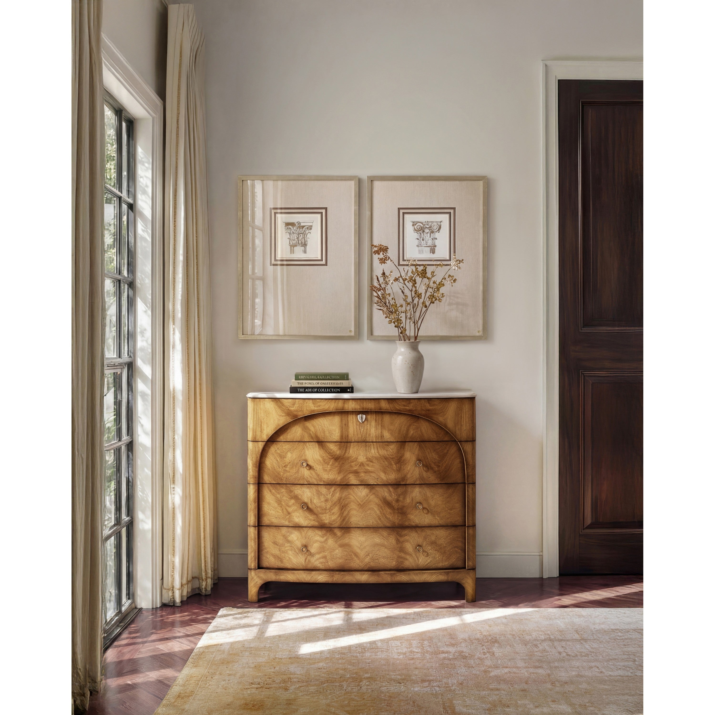 Jonathan Charles Orsman Three Drawer Nightstand
