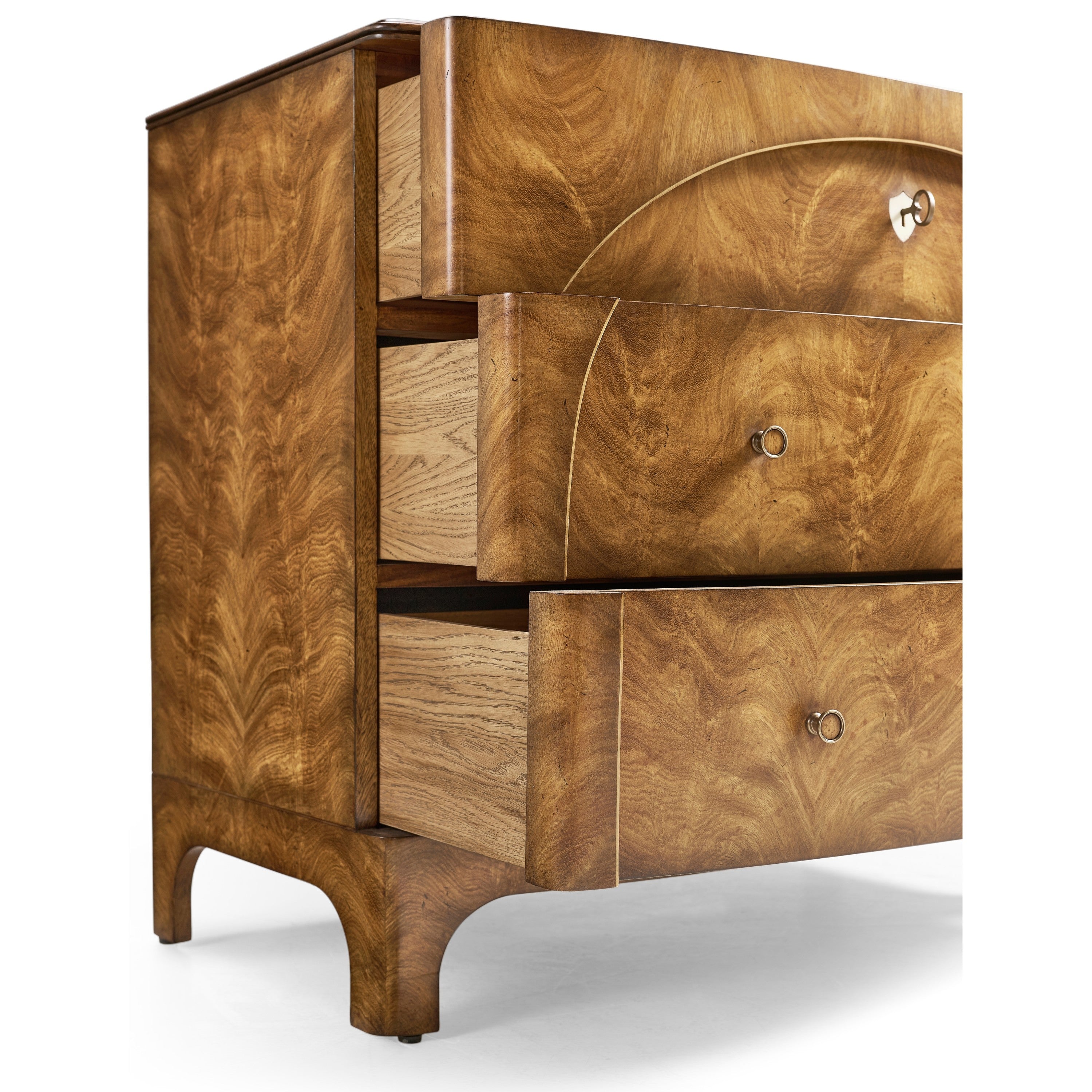 Jonathan Charles Orsman Three Drawer Nightstand
