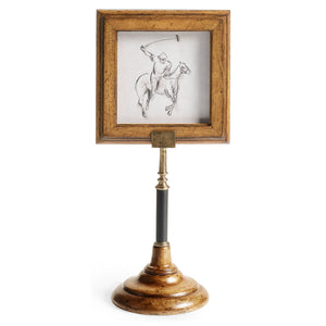 Jonathan Charles Caramel Walnut Picture Frame Stand