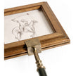 Jonathan Charles Caramel Walnut Picture Frame Stand