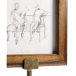 Jonathan Charles Caramel Walnut Picture Frame Stand