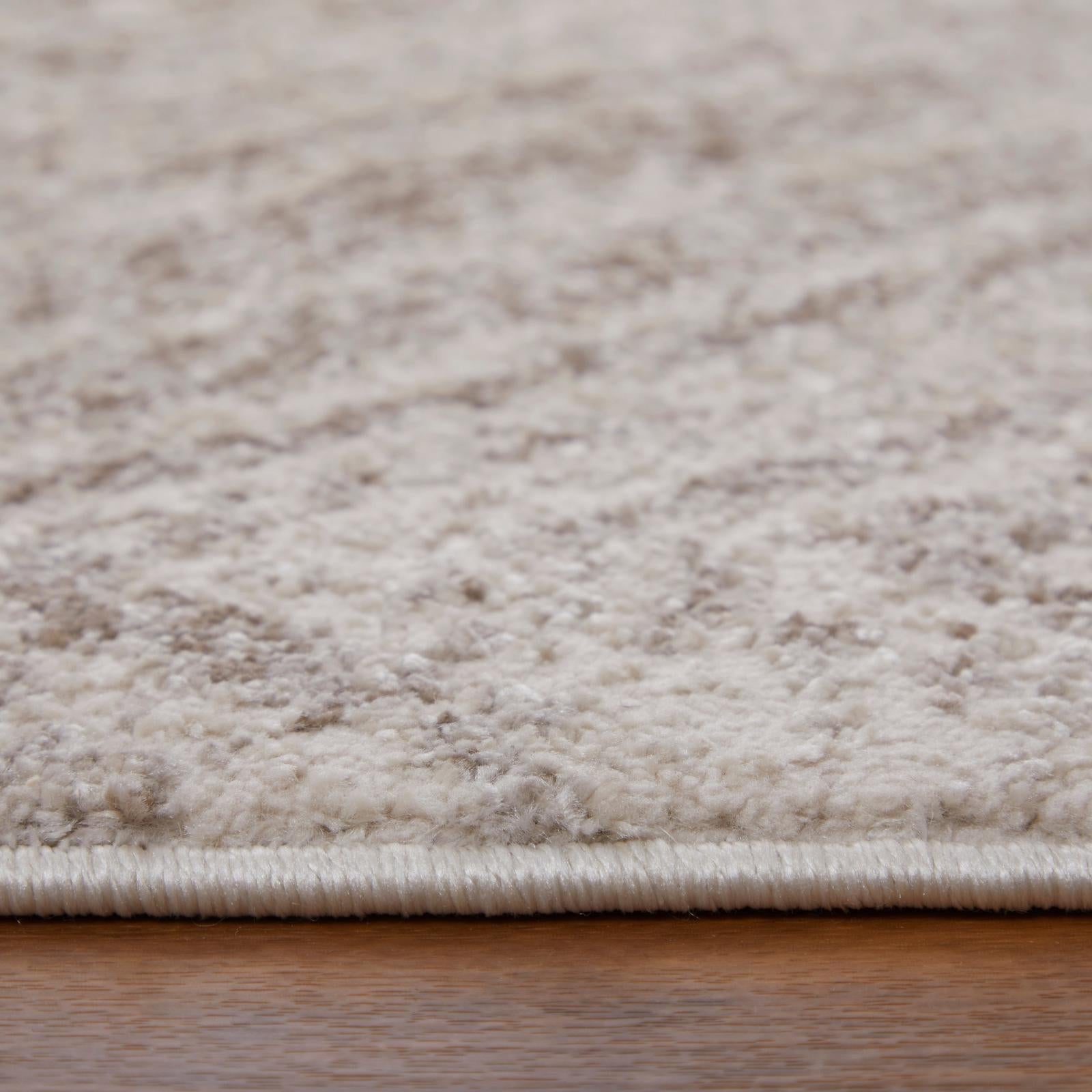 Feizy Vancouver 39NPF Modern Geometric Rug in Ivory/Tan/Brown