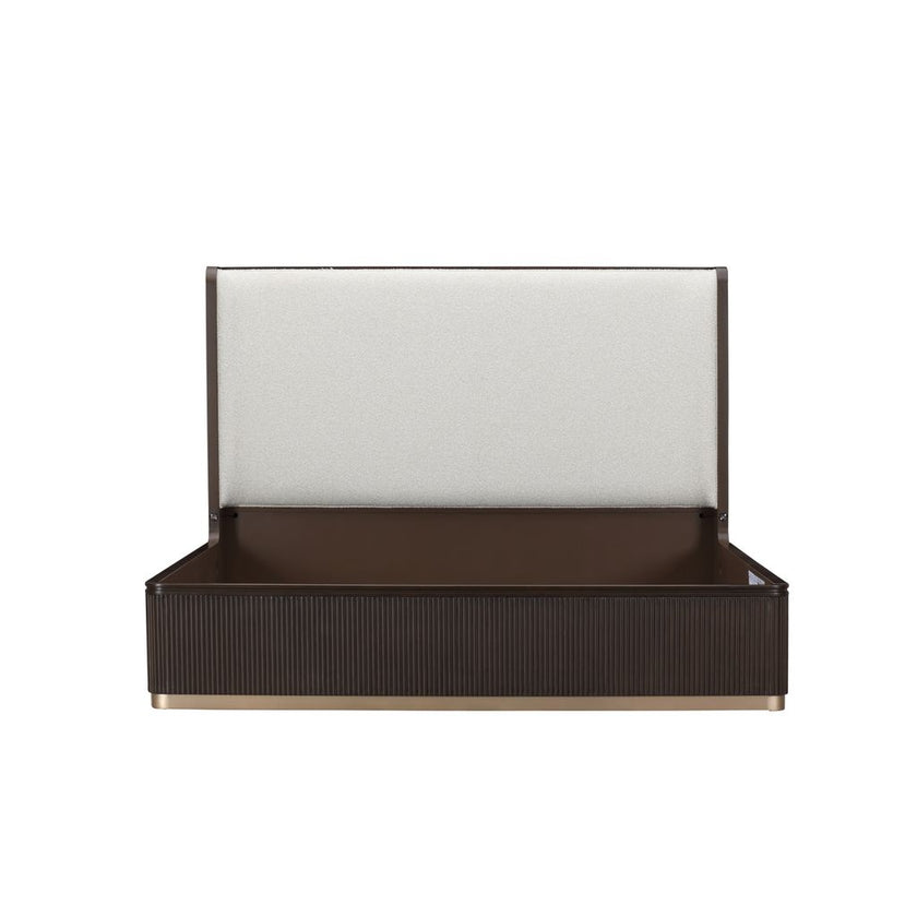 Michael Amini West Kensington Bed - Buff/Medium Espresso