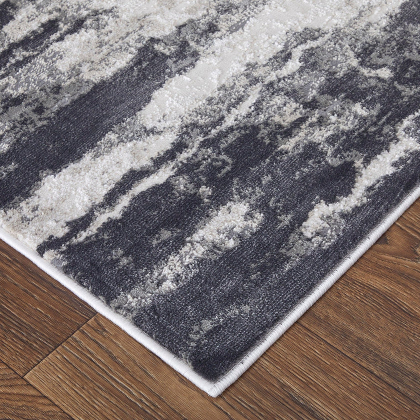 Feizy Prasad 39N9F Modern Abstract in Ivory/Gray/Taupe