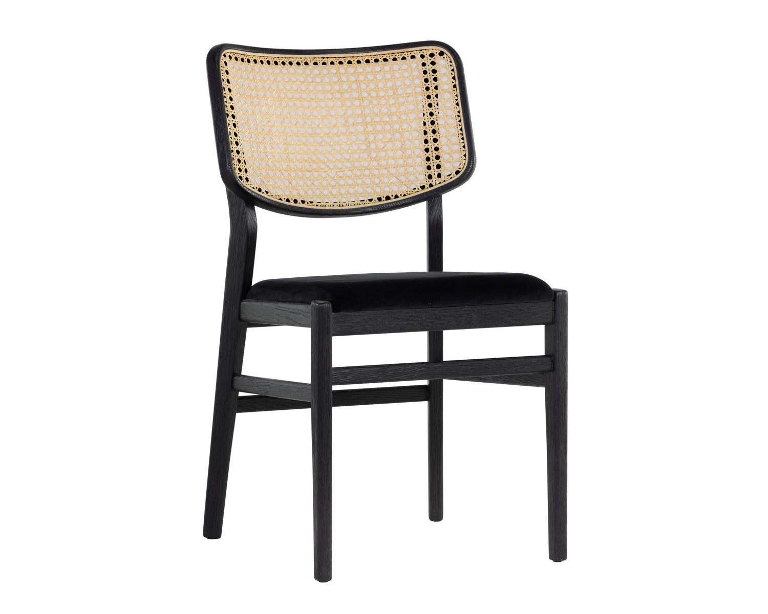 Sunpan Annex Dining Chair - Abbington Black / Natural - Set of 2