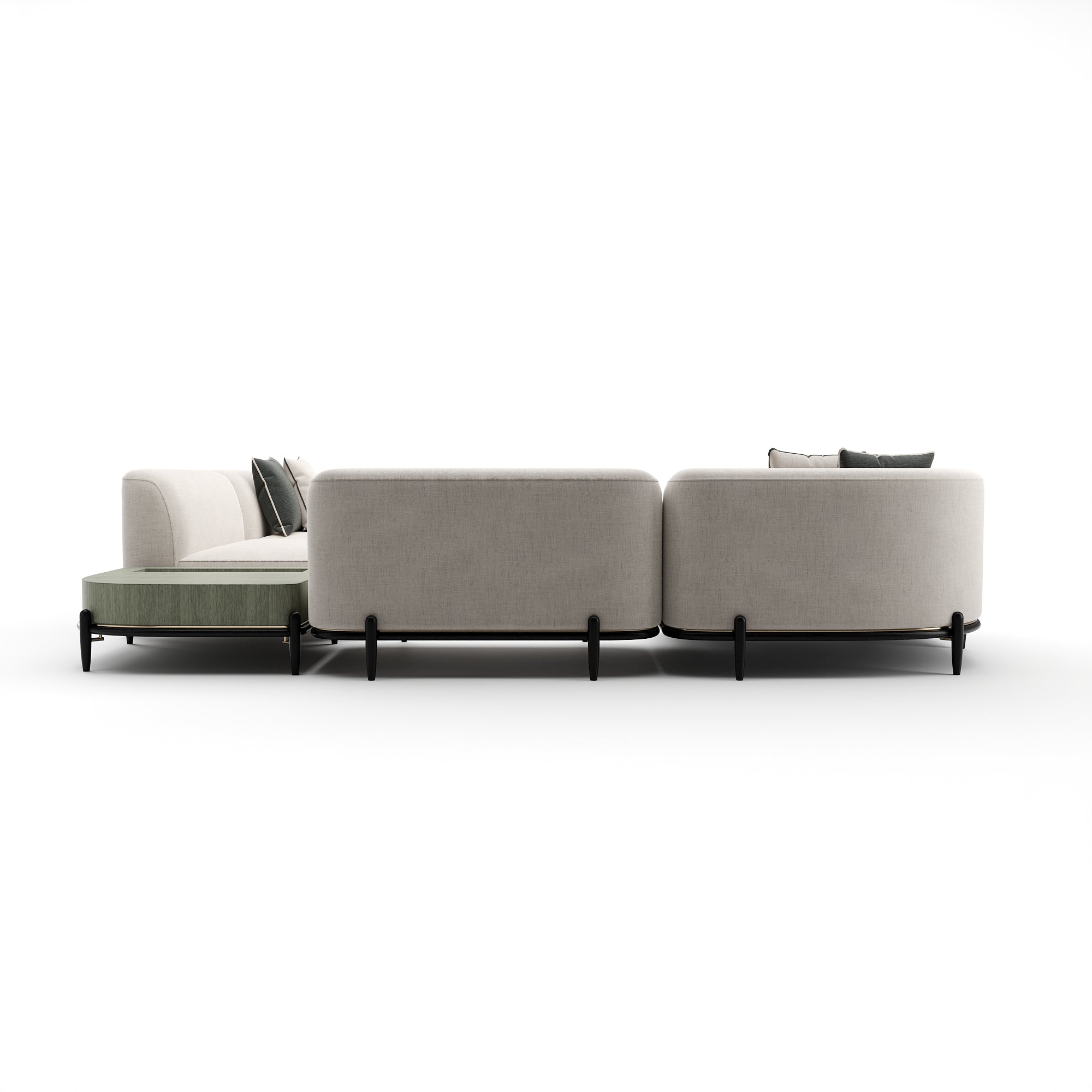 Caracole Madera Sectional
