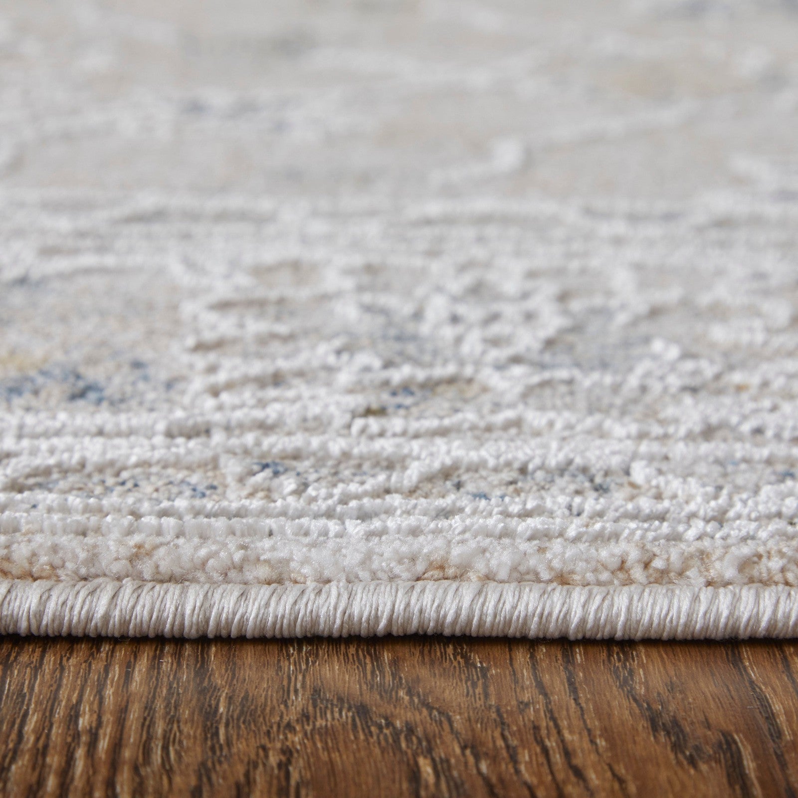 Feizy Pasha 39M7F Transitional Floral & Botanical in Ivory/Taupe/Blue