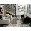 Feizy Cadiz 39N6F Modern Abstract Rug in Gray/Green/Taupe