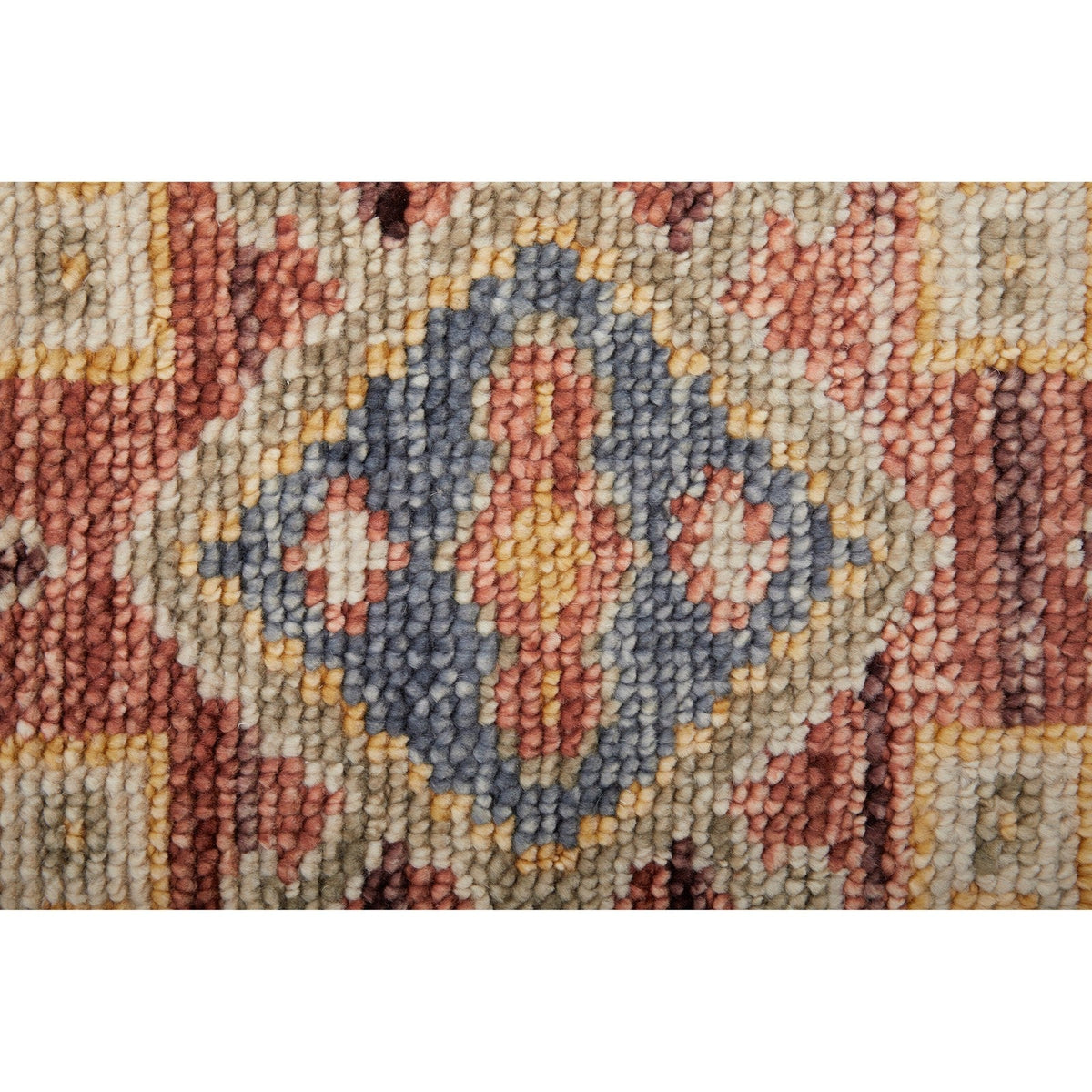 Feizy Fillmore 69CKF Transitional Medallion in Red/Ivory/Gold