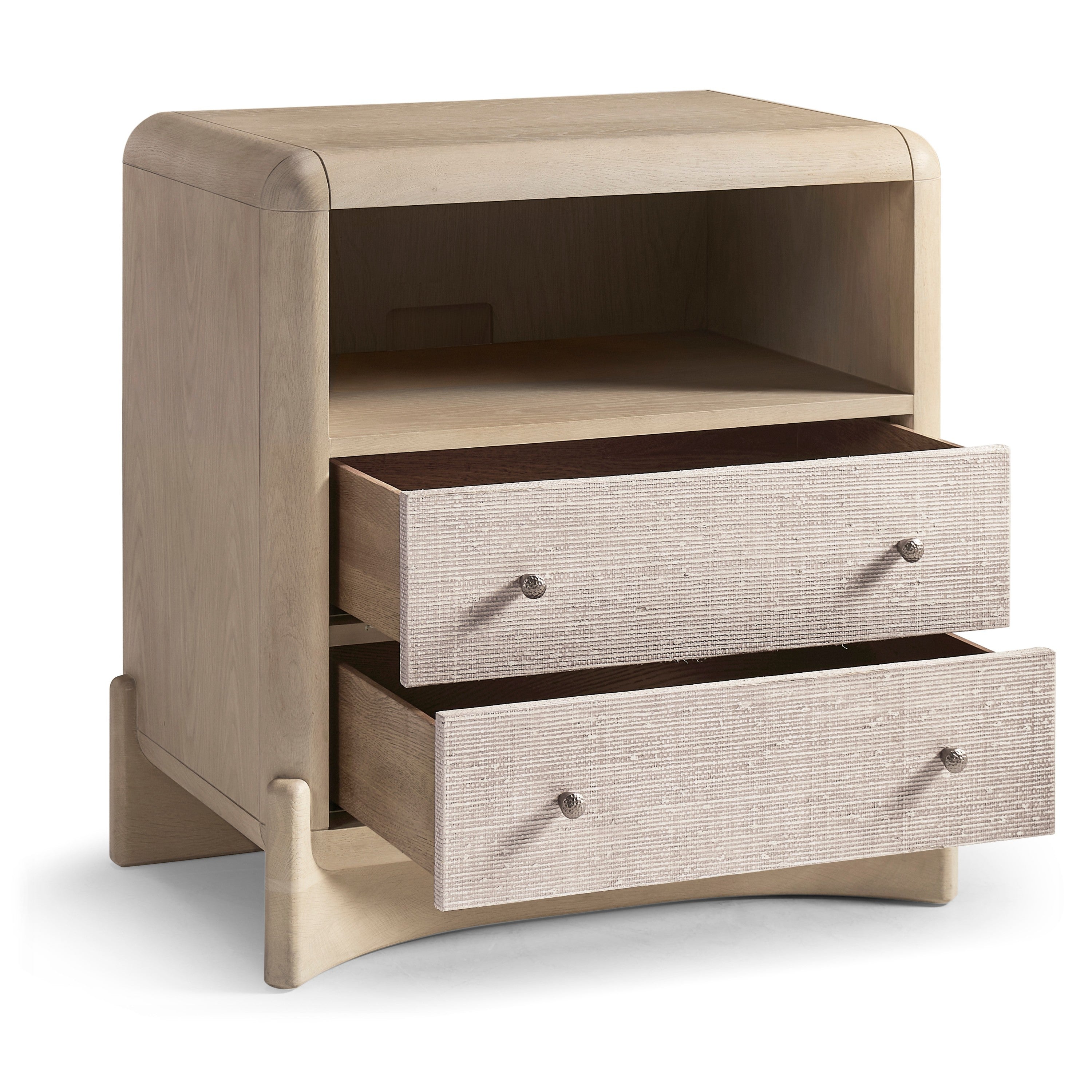 Jonathan Charles Keel Raffia Nightstand