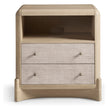 Jonathan Charles Keel Raffia Nightstand