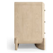 Jonathan Charles Keel Raffia Three Drawer Nightstand