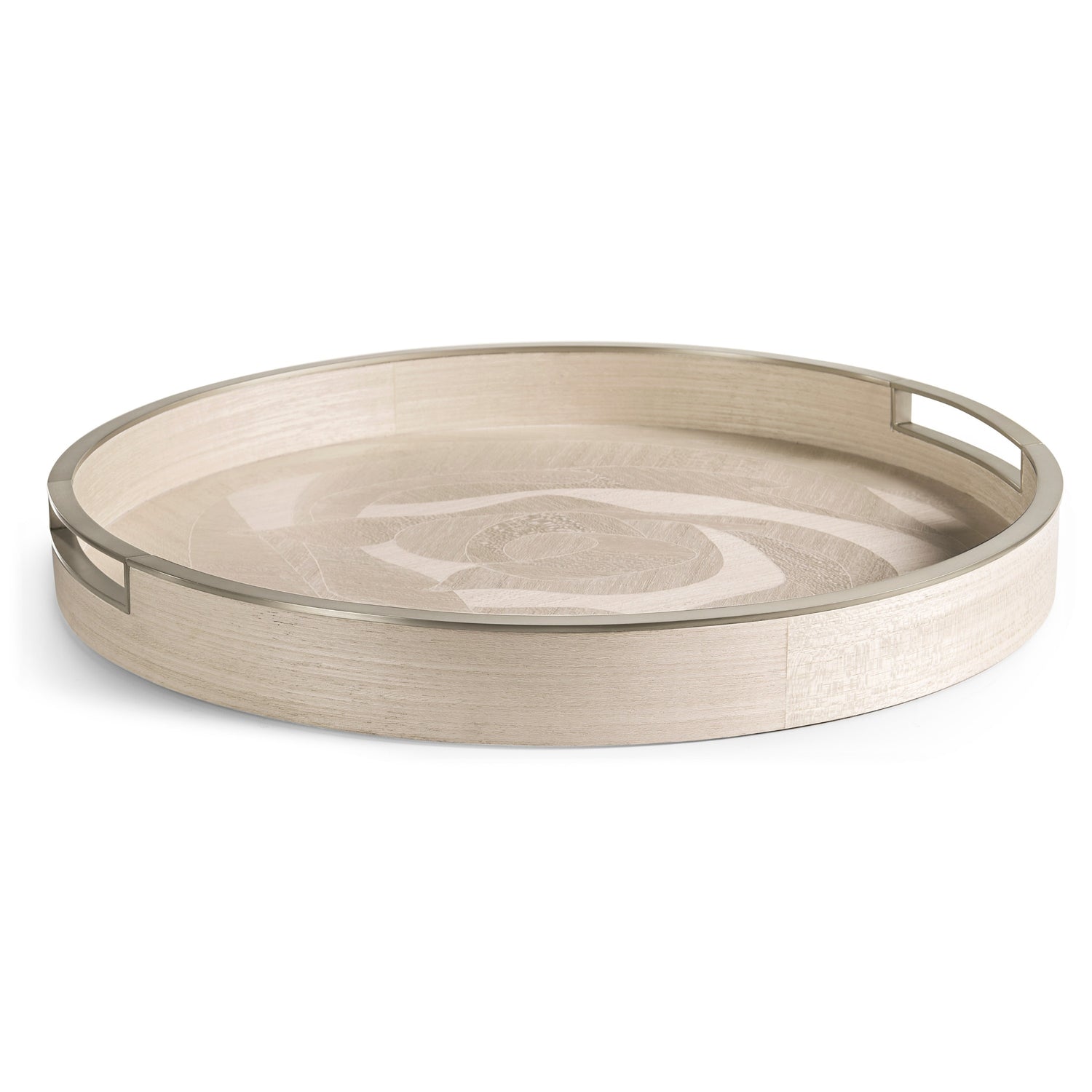 Jonathan Charles Tidepool Round Tray Set of 2