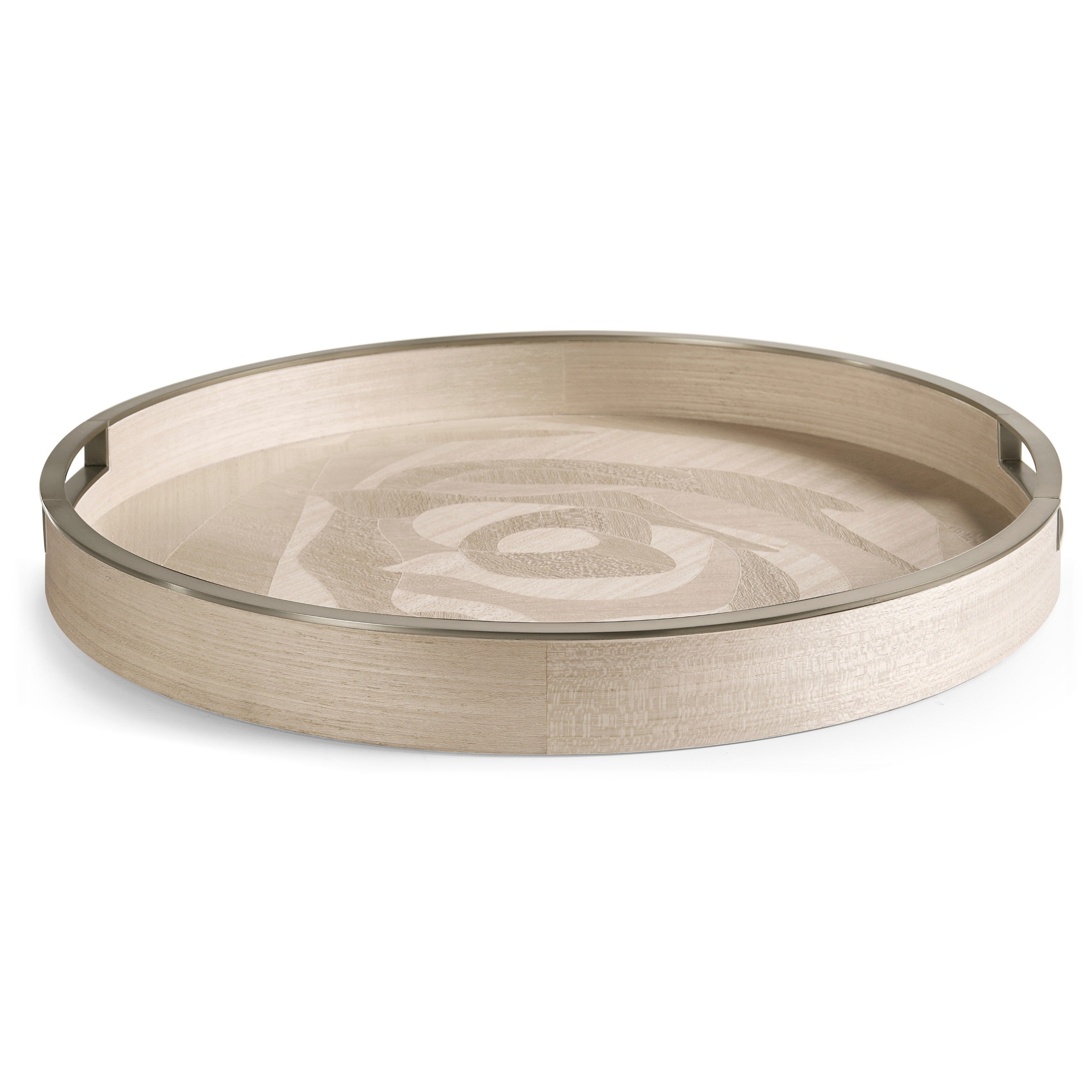 Jonathan Charles Tidepool Round Tray Set of 2