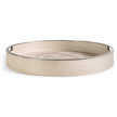 Jonathan Charles Tidepool Round Tray Set of 2