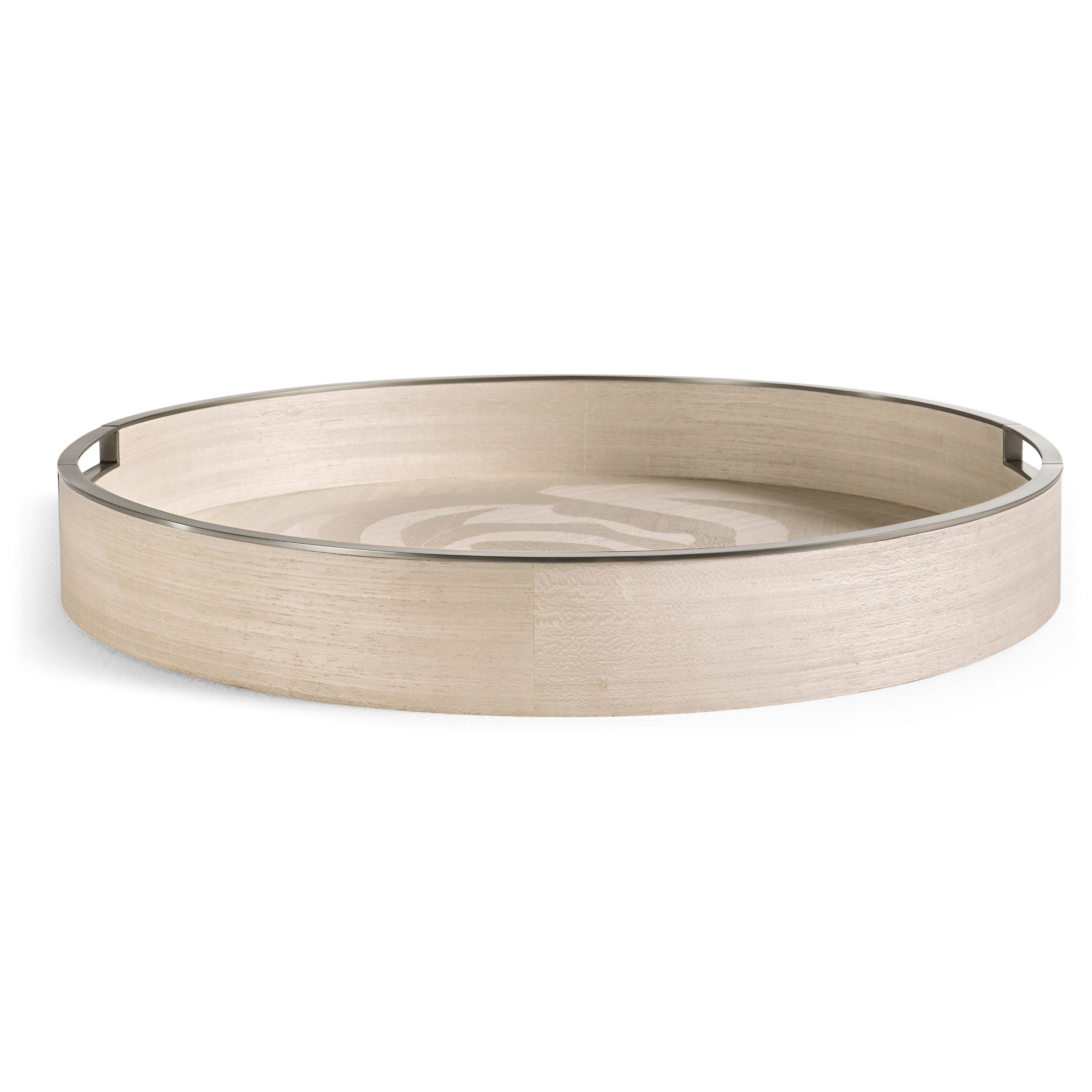Jonathan Charles Tidepool Round Tray Set of 2