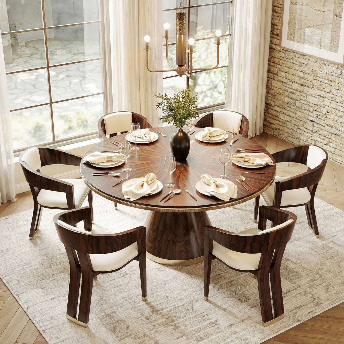 Jonathan Charles Terra Round Dining Table