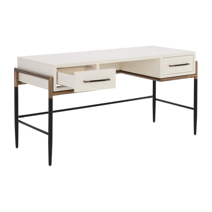 Sunpan Weldrick Desk - Oyster