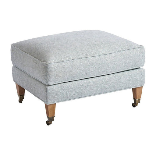 Barclay Butera Upholstery Sydney Ottoman With Brass Casters