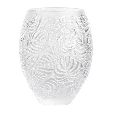 Lalique Feuilles Vase