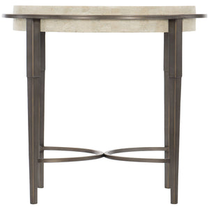 Bernhardt Barclay Metal Round Chairside Table