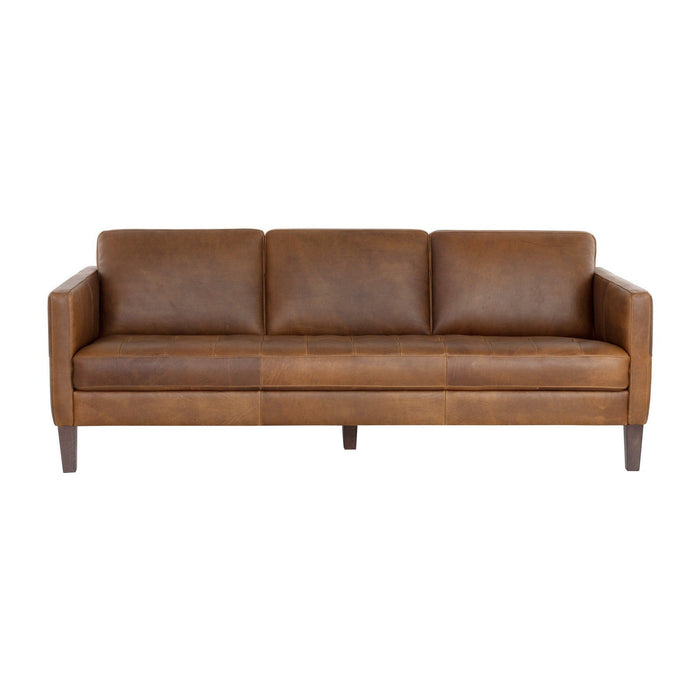 Sunpan Karmelo Sofa - Cognac Leather