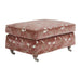 Barclay Butera Upholstery Athos Ottoman With Pewter Casters