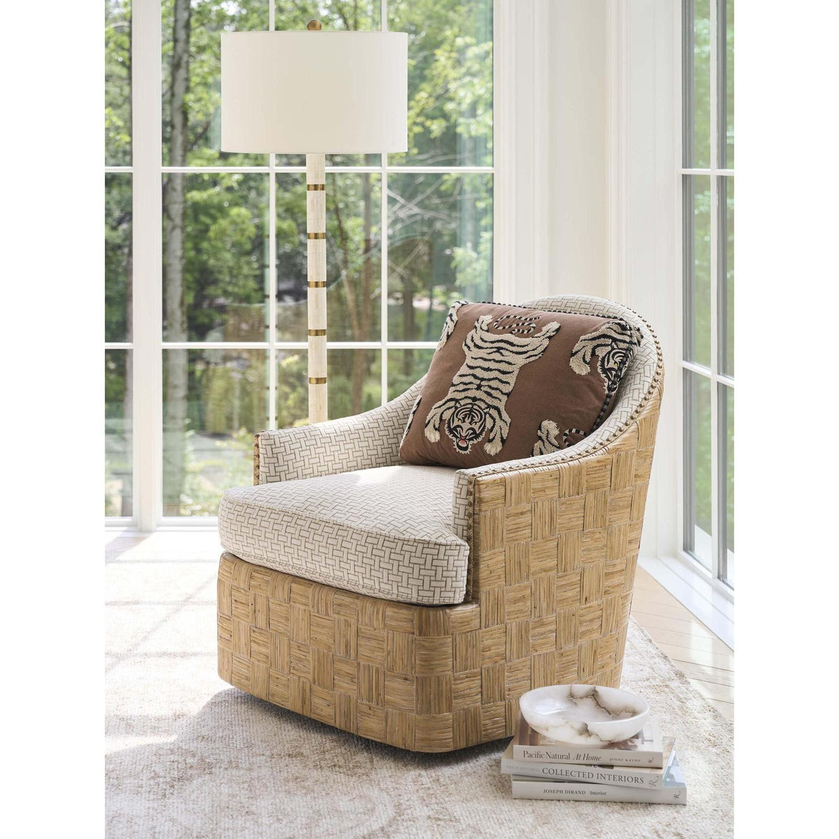 Barclay Butera Upholstery Hamlin Swivel Chair