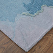 Feizy Kawai 8987F Modern Abstract Rug in Blue/Gold/Gray