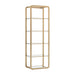 Sunpan Ambretta Bookcase - Small - Gold / Clear