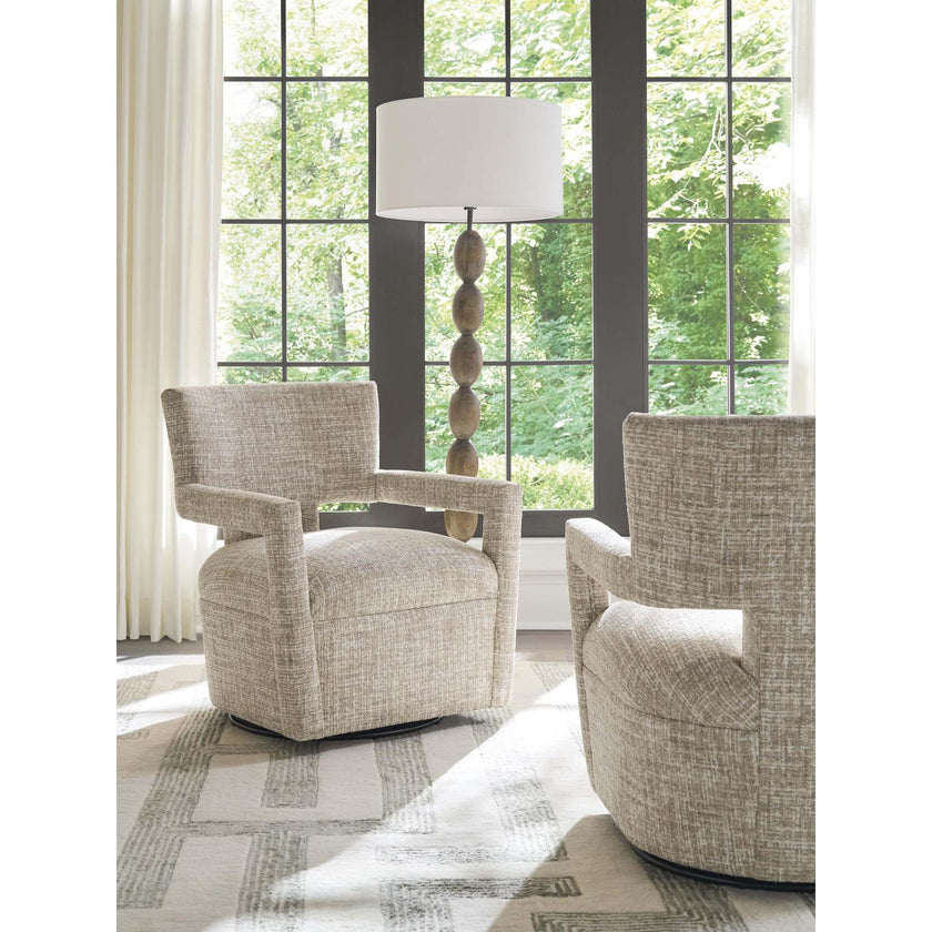 Barclay Butera Upholstery Woodside Swivel Chair