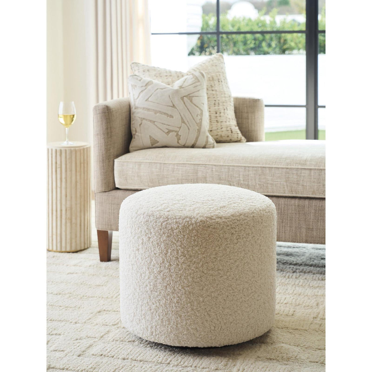 Lexington La Costa Three Arch Swivel Ottoman