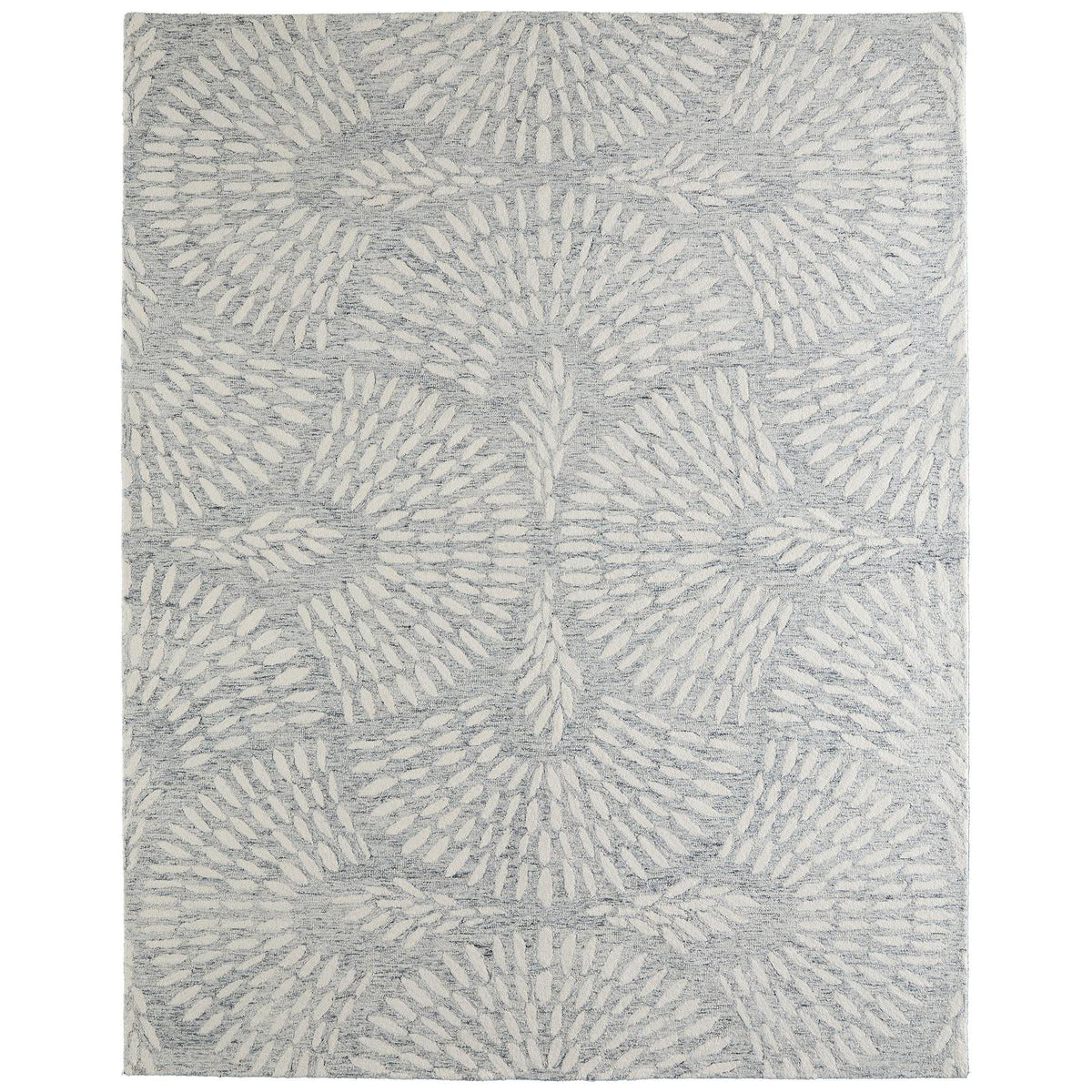 Feizy Wallace 8A38F Modern Floral & Botanical Rug in Gray/Ivory
