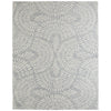 Feizy Wallace 8A38F Modern Floral & Botanical Rug in Gray/Ivory